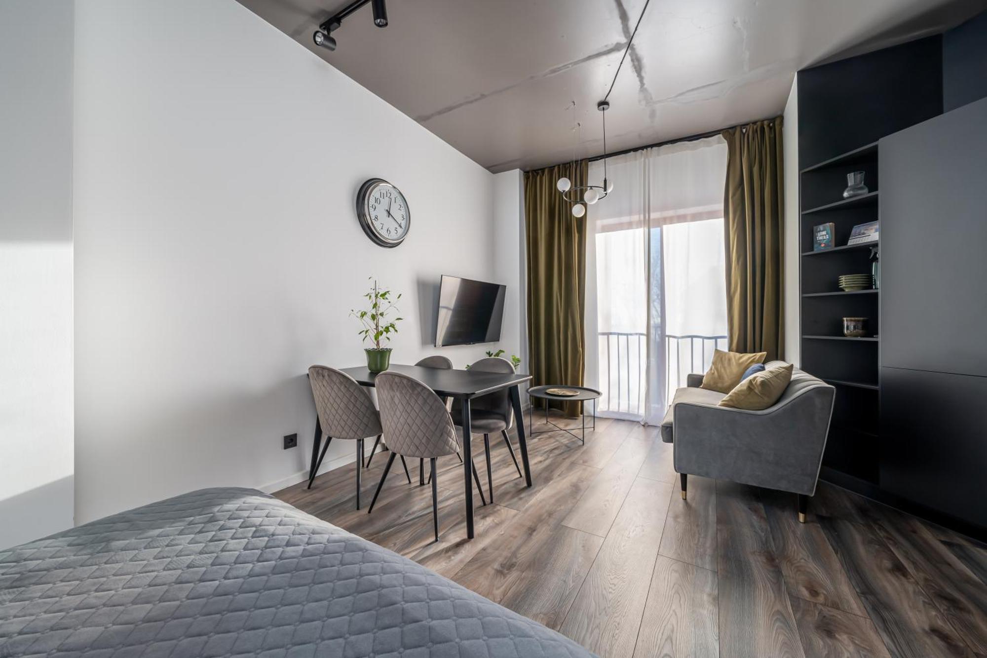 Cosy Studio Apartment In Ridzenes Residence Riga Rum bild